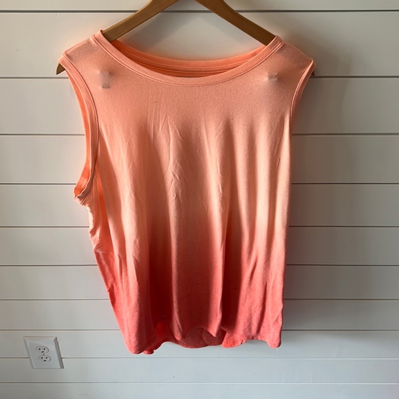 Orange ombré athleisure tank 1X - Picture 1 of 1